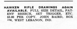 Hawken blue print by John Baird ad