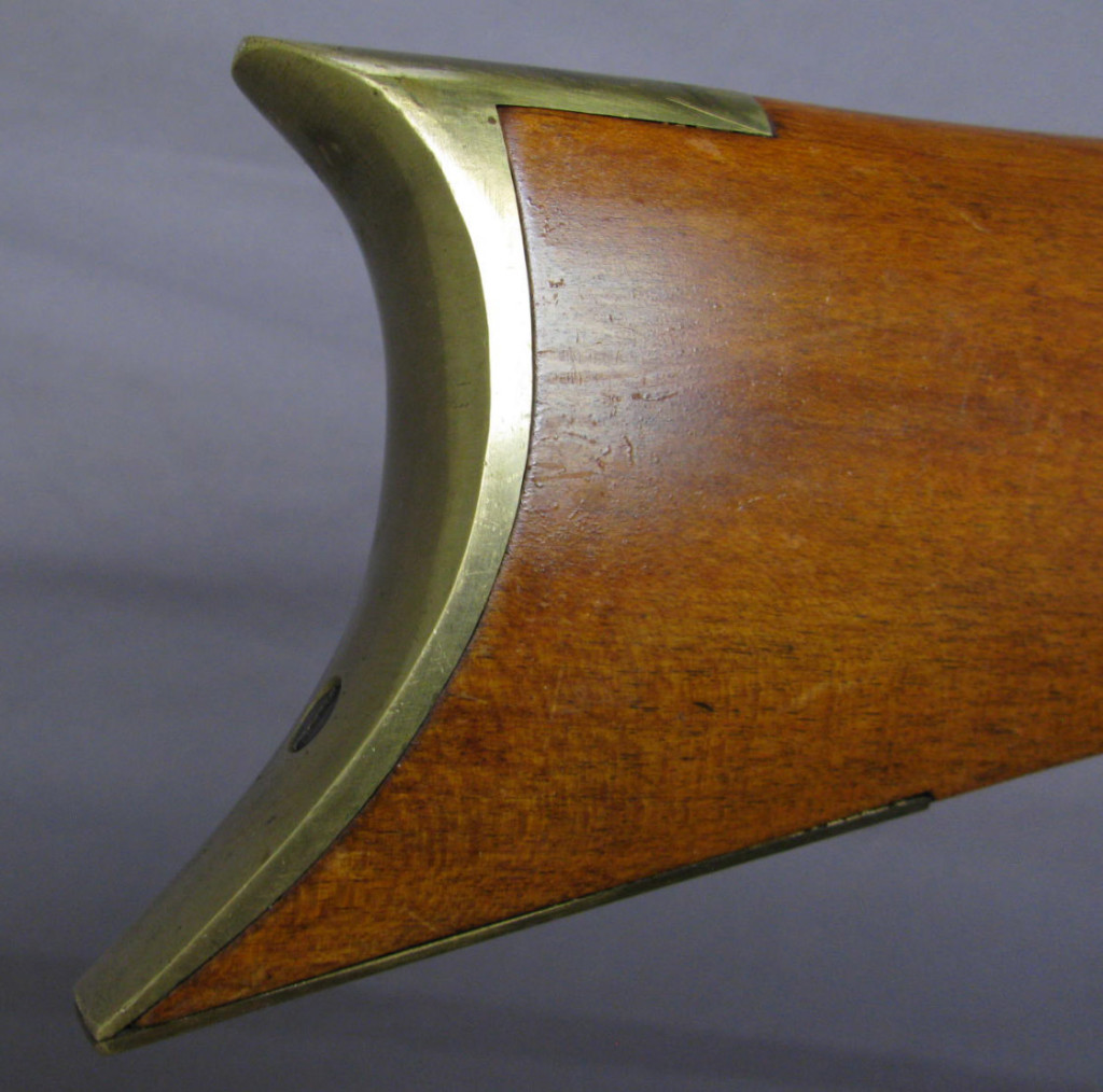 Commercial Butt Plate on early Leman Trade Rifle