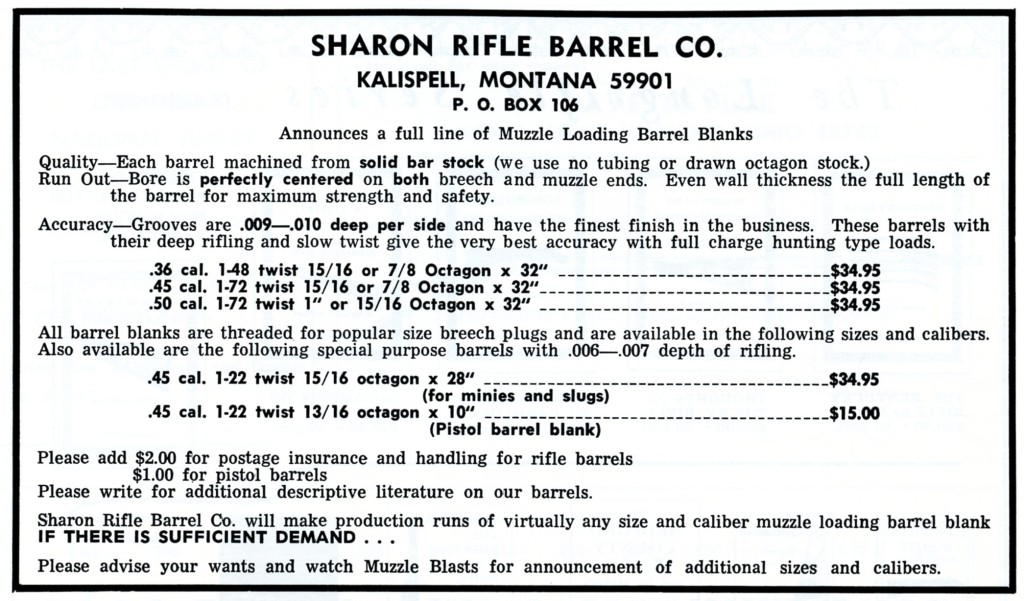 Sharon Barrel Co ad