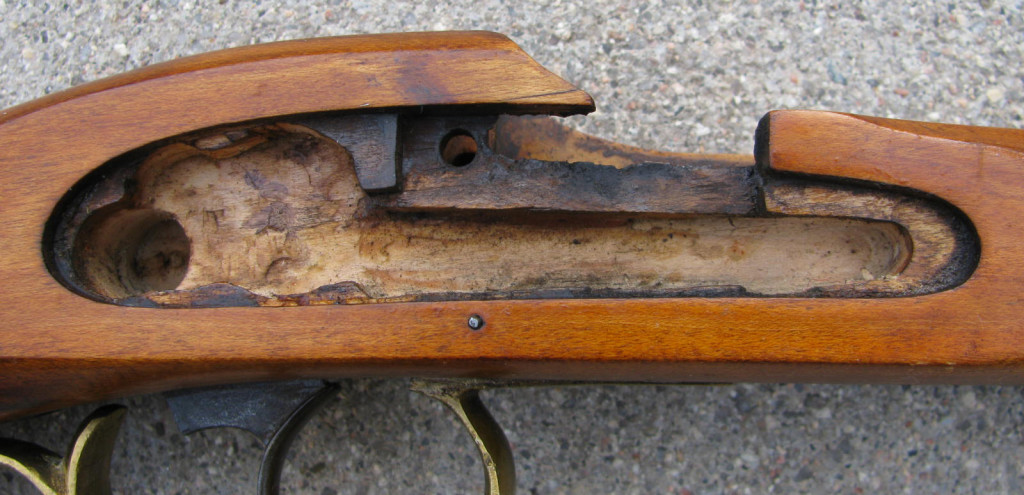 Lock Mortise of Leman Trade Rifle 574